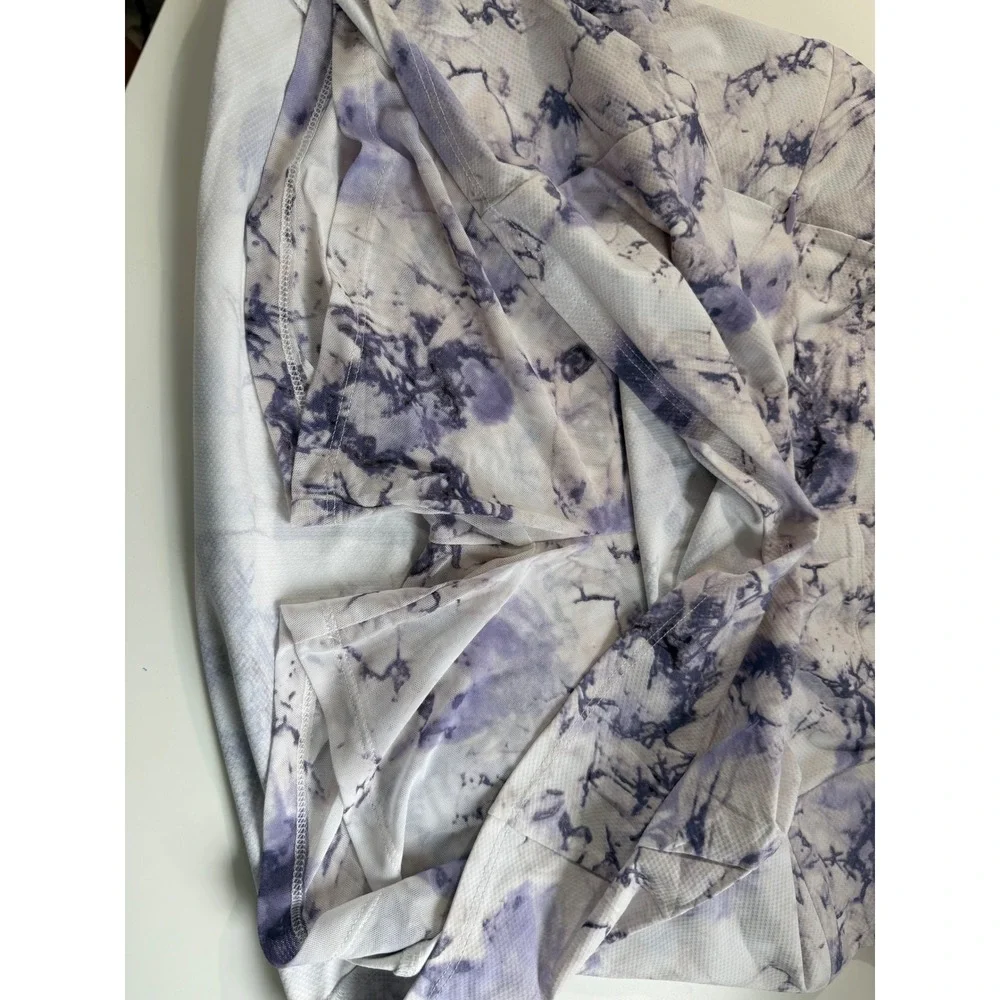 N'vo‎ Layla Skort Lavender Marble Print LivCool UPF 50 Golf Tennis Skirt Med NWT
